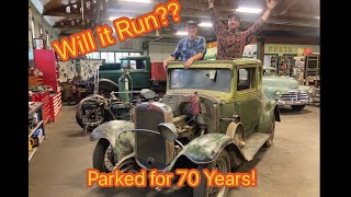 WILL IT RUN???  1931 Chevrolet Sport Coupe BARN FIND! Parked for 70 YEARS!  Can it Start?????