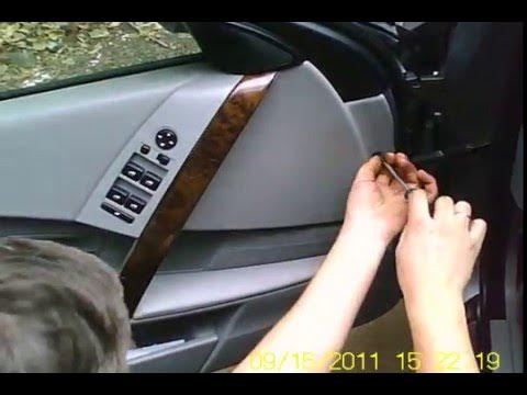БМВ КАК СНЯТЬ КАРТУ ДВЕРИ Е90 Е60 Е70 Е83 Е87. КАК РАЗОБРАТЬ ДВЕРЬ на БМВ - YouT