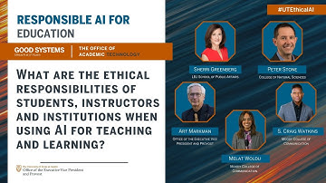 What are the ethical responsibilities of students, instructors and institutions when using AI?