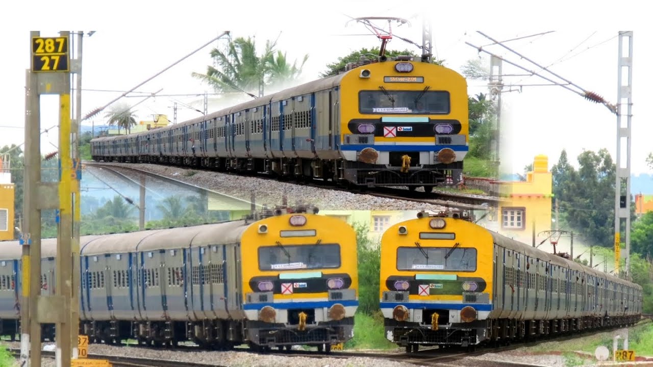 Mkm Rake Brand New BEML Make 12 CAR MEMU (ECoR Rake) working in SWR as MKM-SBC ...