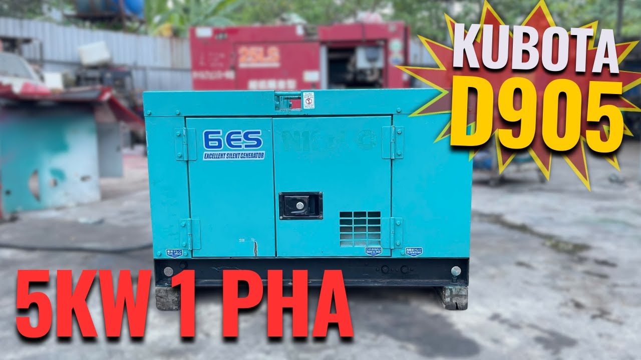 Mới nhất Máy phát điện gia đình Denyo 5kw 1 pha nổ êm như xe hơi | LH : 0901352121