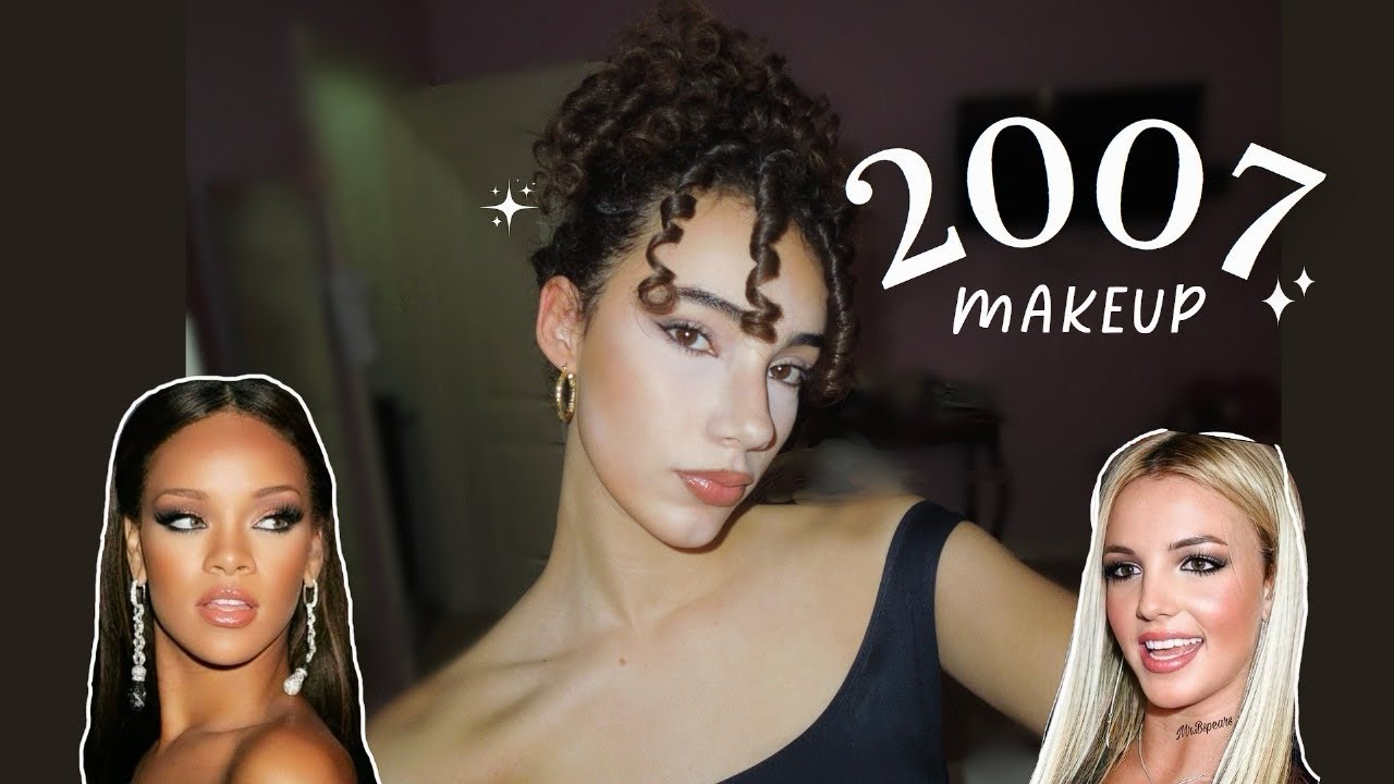 Maquillándome como en el año en que nací 💄.°˖ 2007 makeup - YouTube