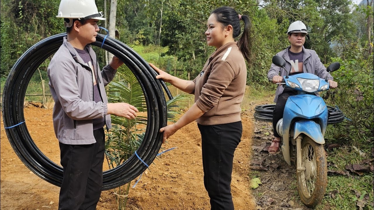 The joy of a homeless girl when a CEO helps bring her water home.