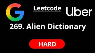 Alien Dictionary - Leetcode 269 - Road to FAANG #158