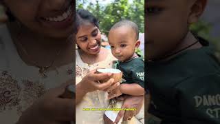 Mom's Sweet Coconut Water Surprise for Her Little Son 🥥❤️