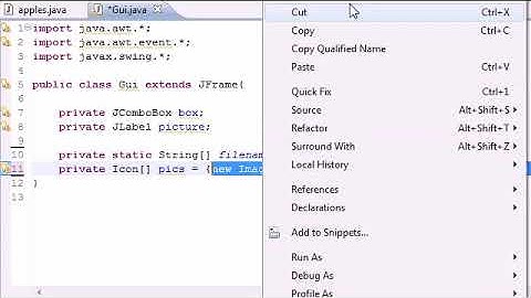 Java Programming Tutorial   68 -  JComboBox