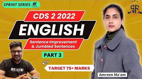 CDS 2 2022 - English in One Shot  CDS Crash & Revision Course | Sprint Series with PYQ | Study Funda