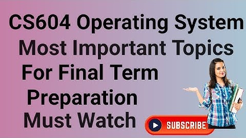 CS604 Important Topics for Final Term Preparation 2024 | cs604 important topics for final term 2024