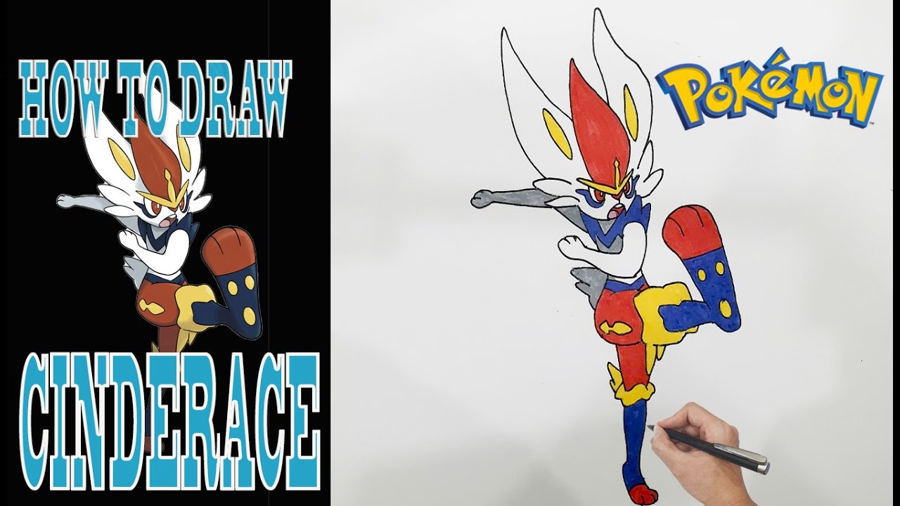 POKEMON Master Reveals Secrets to Drawing Cinderace PERFECTLY