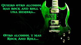 Video thumbnail of "Alcohol y Rock and Roll (con Letra)  - Cuca (rock en espanol)"