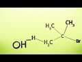 E2 reaction 3d animated for chemistry quiz