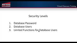 How to Enable Database Security for CenterPoint