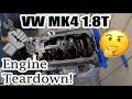 VW MK4 1.8T Engine Disassembly