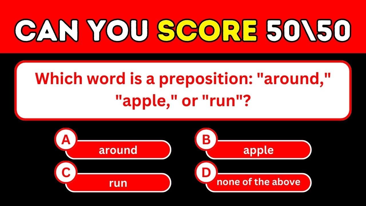 Master English Grammar: 50 Fun Quiz Questions for Language Enthusiasts!