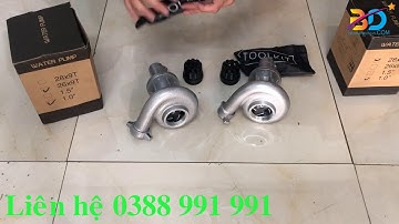 Đầu bơm nước tự chế lắp vào máy cắt cỏ rất tiện lợi