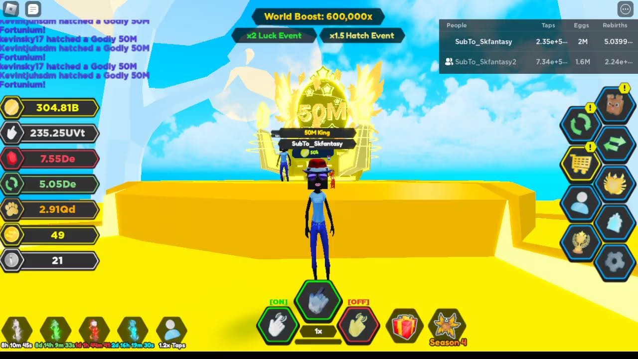 *LIVE*Tapping Legends X #15: 50M EVENT!!!!!!