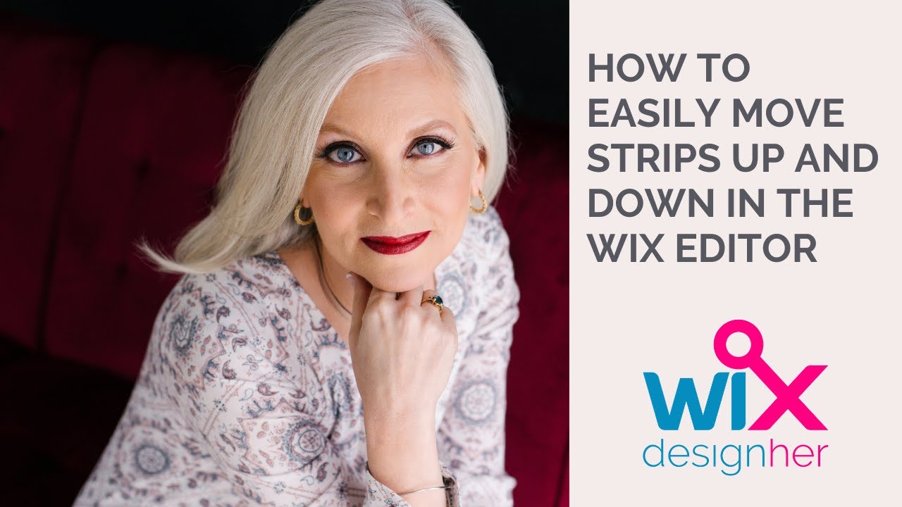 How To Easily Move Strips Up And Down In The Wix Editor