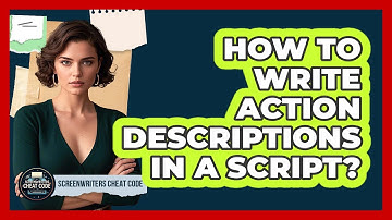 How To Write Action Descriptions In A Script?