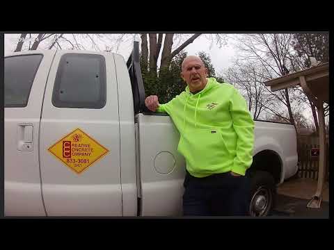 Dave Stack at work on a basement conversion — still from his video, Concrete Professor Episode 1