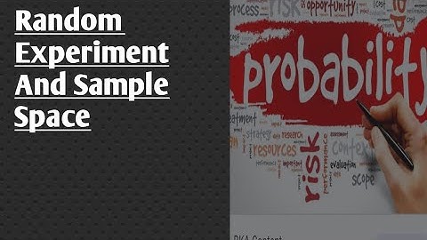 Random Experiment And Sample Space Probability Statistics MEC-103 Quantitative Methods IGNOU MA ECO
