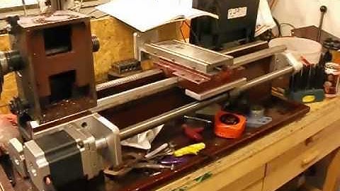 9x20 Lathe CNC conversion first run z axis completed