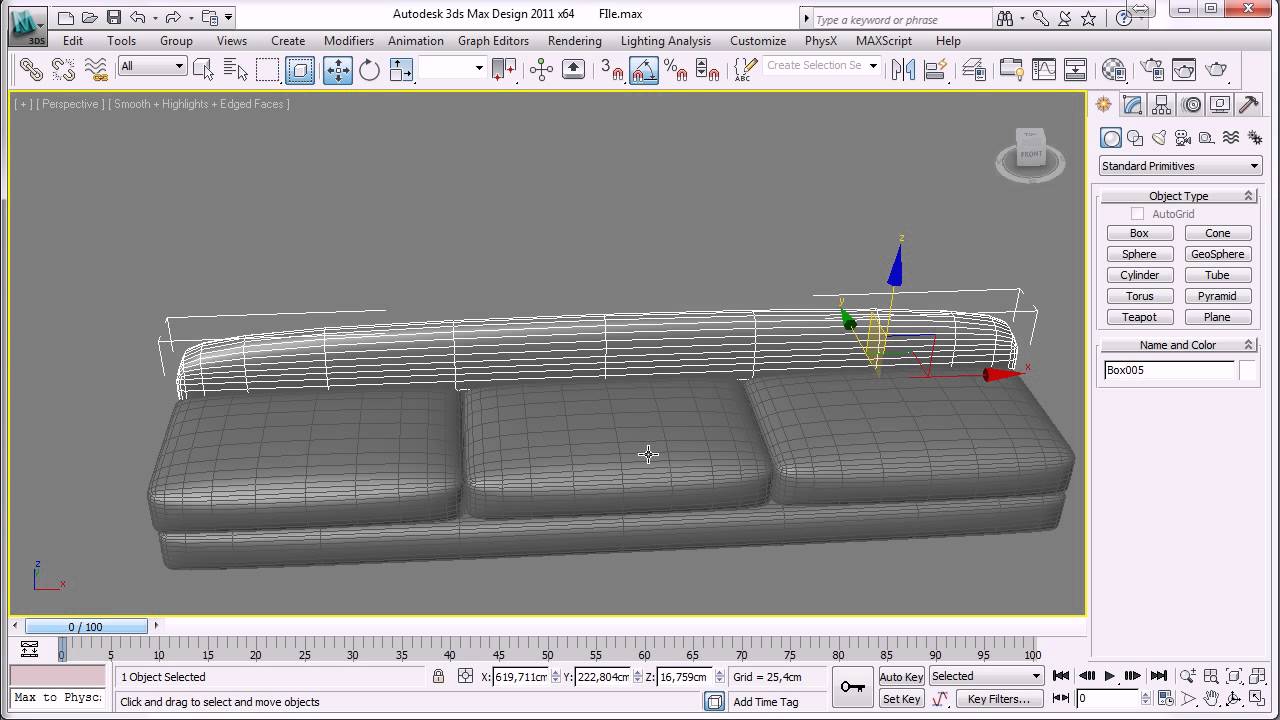 Video Corso Autodesk 3ds Max tutorial 18 - modellazione di un divano