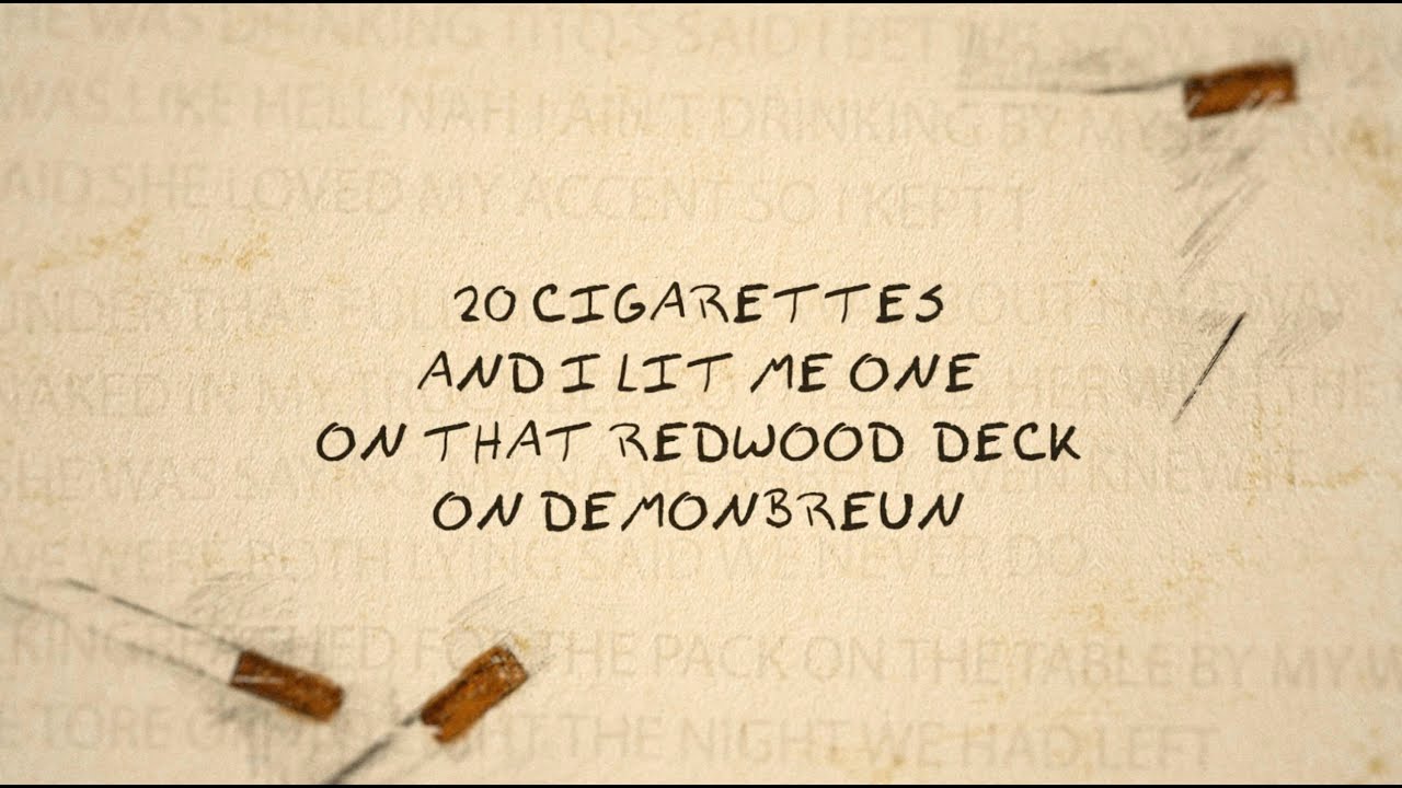 Morgan Wallen - 20 Cigarettes (Lyric Video) Morgan Wallen - 20 Cigarettes (Lyric Video)