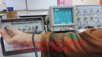 function generator to oscilloscope connection