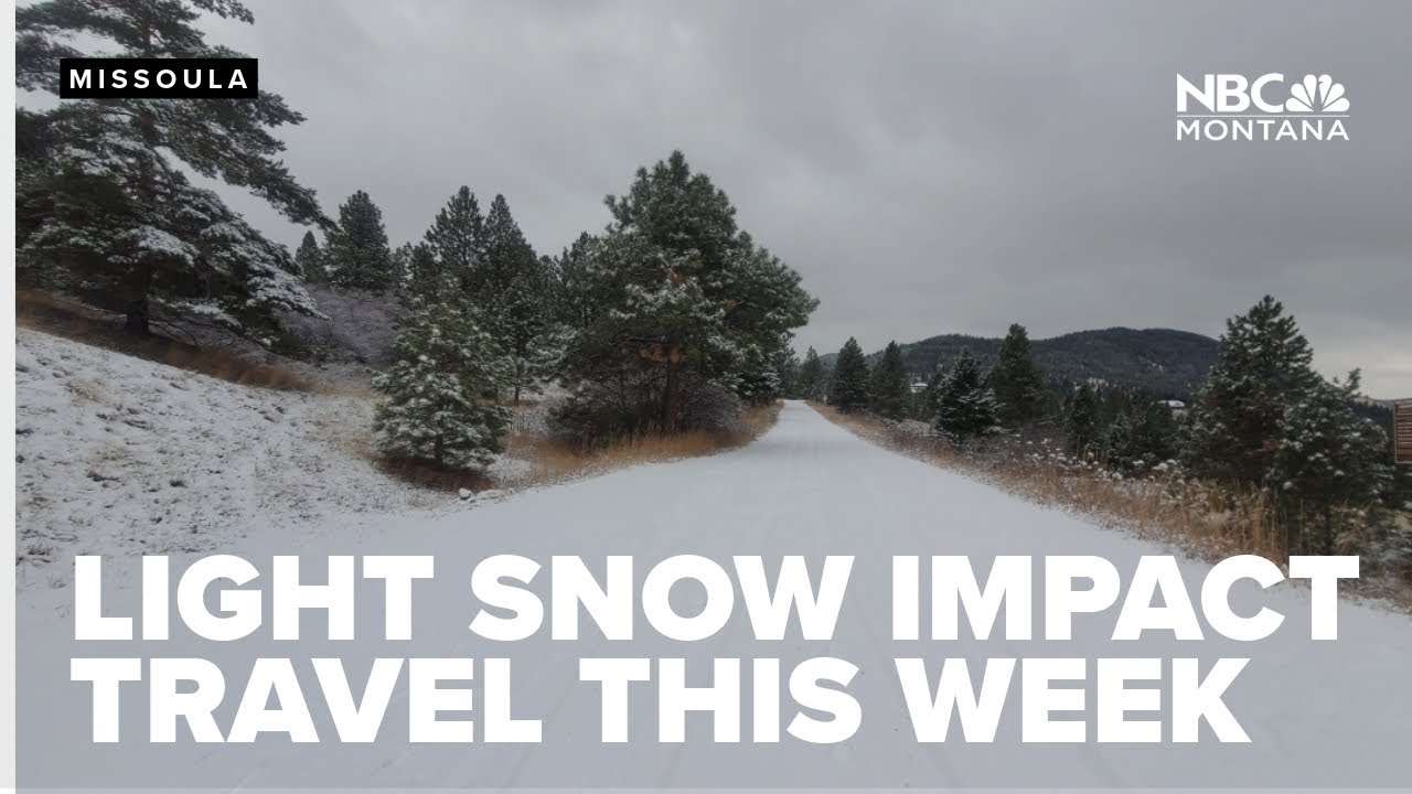 Light snow to impact travel this week, near normal temperatures - YouTube