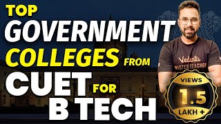 Top Govt Colleges From CUET 2023 for BTech | Fees, Salary Package, Placements | Anupam Sir