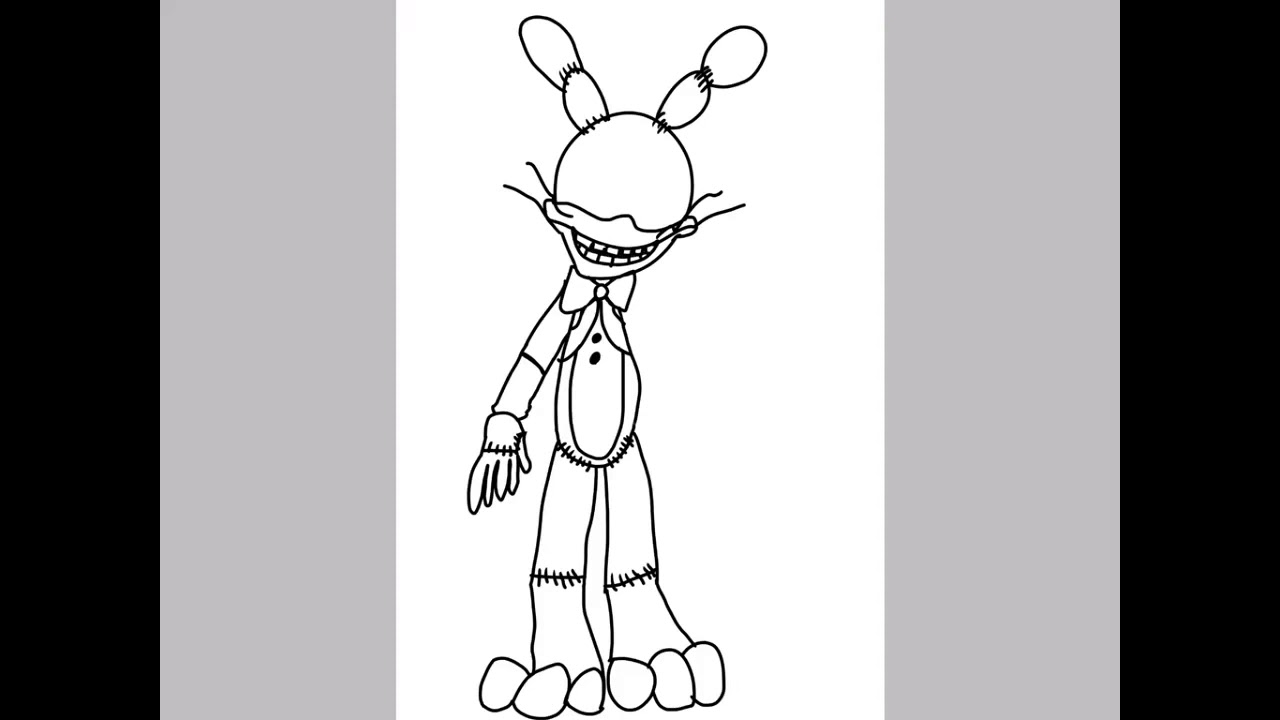 Как нарисовать глитч трапа из фнаф 9