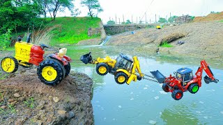 Jcb 3dx tata truck jcb 5cx Ashok Leyland accident river pulling out mahindra tractor Jcb 3dx ? CSToy