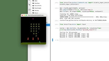 Atari SpaceInvaders Reinforcement Learning Trained