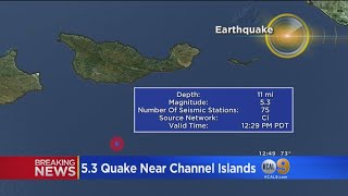 Susie johnson described how she felt her home shake when a 5.3
magnitude earthquake struck near the channel islands in southern
california.
