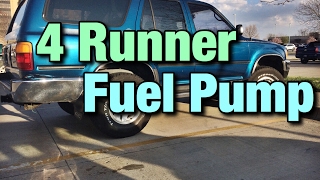 Had to replace a fuel pump in 1993 4 runner and made video showing how
do it.