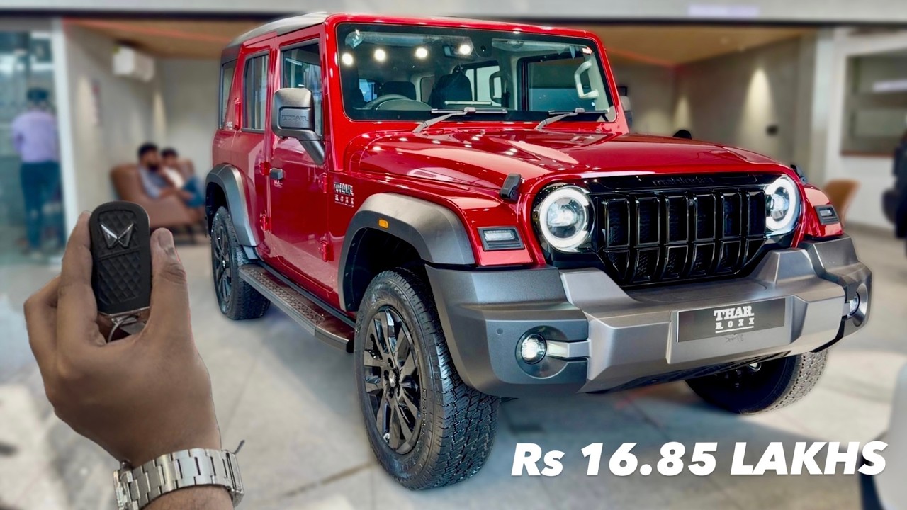 2026 MAHINDRA THAR ROXX STAR EDITION ❤️ Rs16,85,000 😍 THAR ROXX STAR EDN DIESEL AT RED COLOR