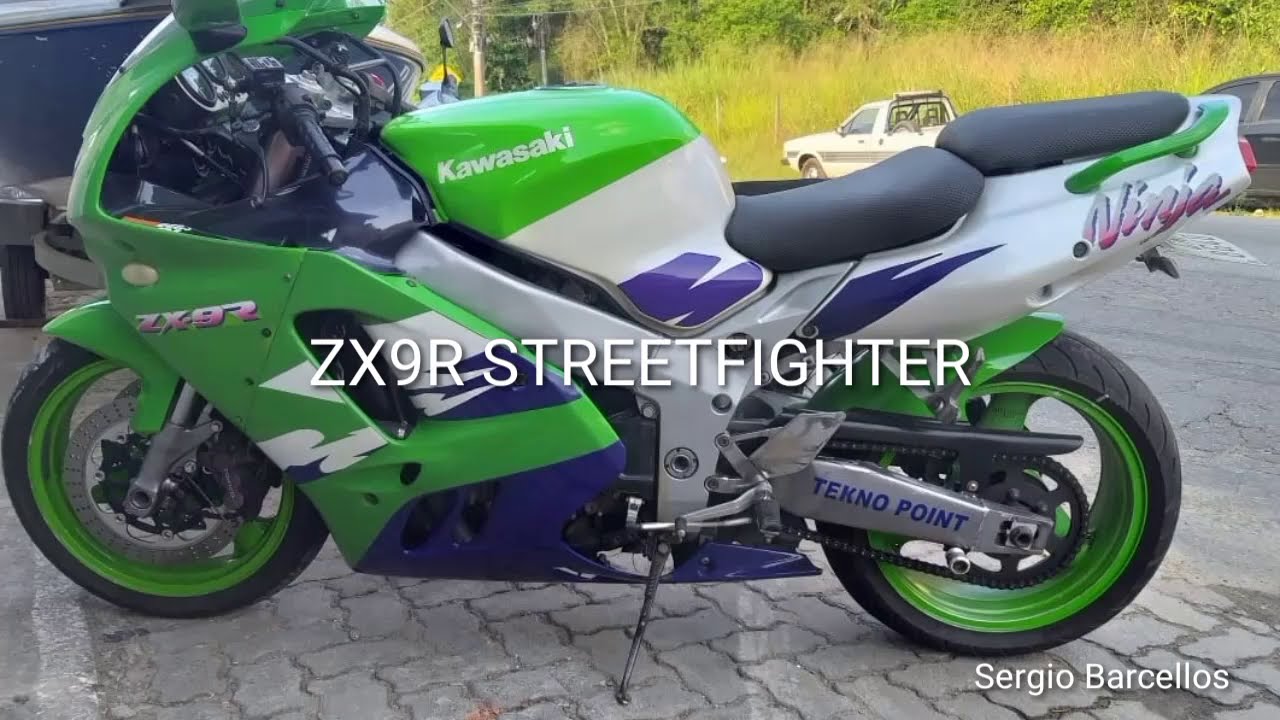 ZX9R Transformada em naked - YouTube