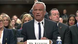 RFK JR. interrupted after stating he's not anti-vaccine in Senate confirmation hearing