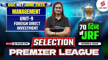 UGC NET Management Unit 9 | Foreign Direct Investment UGC NET Management By Monika Mam
