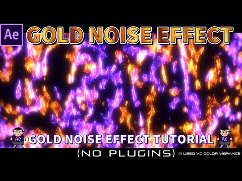Gold Noise Effect in After Effects【Image Background】【Game Effect】