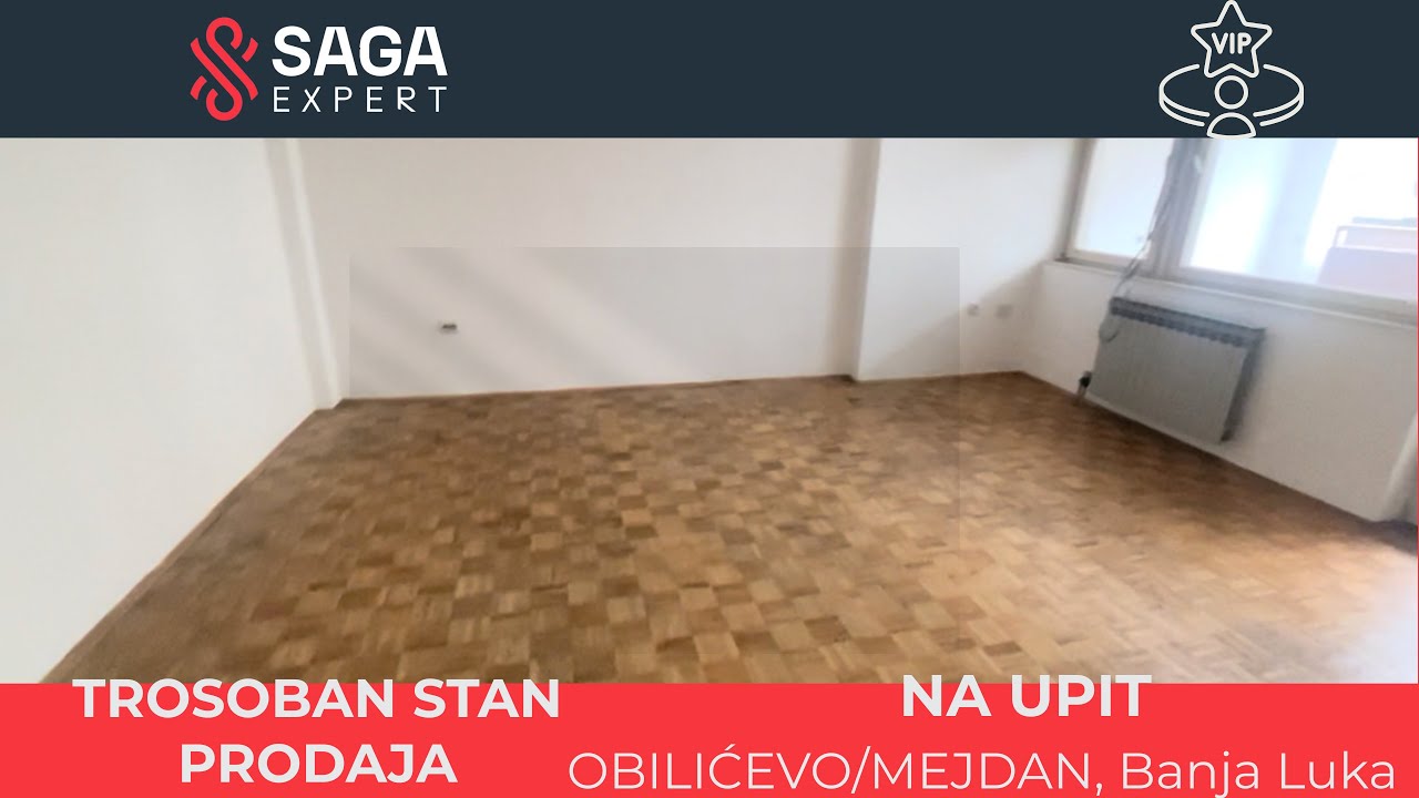 Na prodaju porodičan trosoban stan Obilićevo / Mejdan | Mirna lokacija, lođa, mogućnost 3. sobe