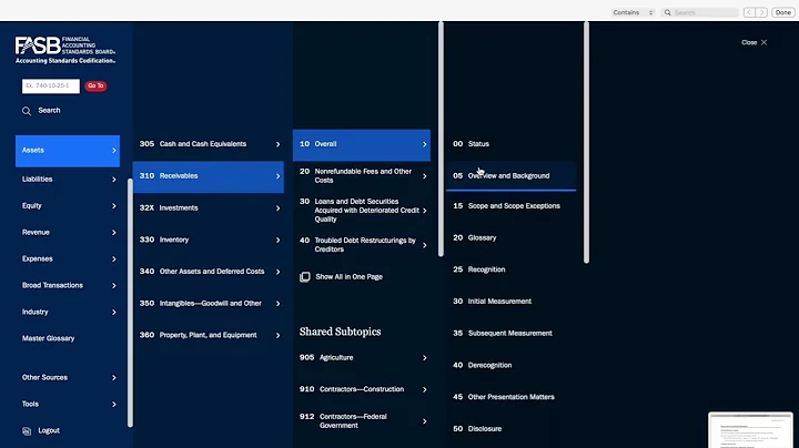 Navigating the new FASB ASC website