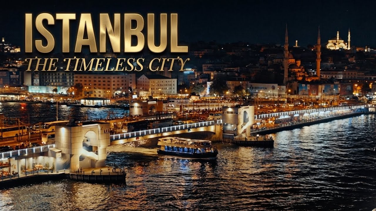 Flying Over Istanbul: Bosphorus & City Lights (4K Cinematic Tour)