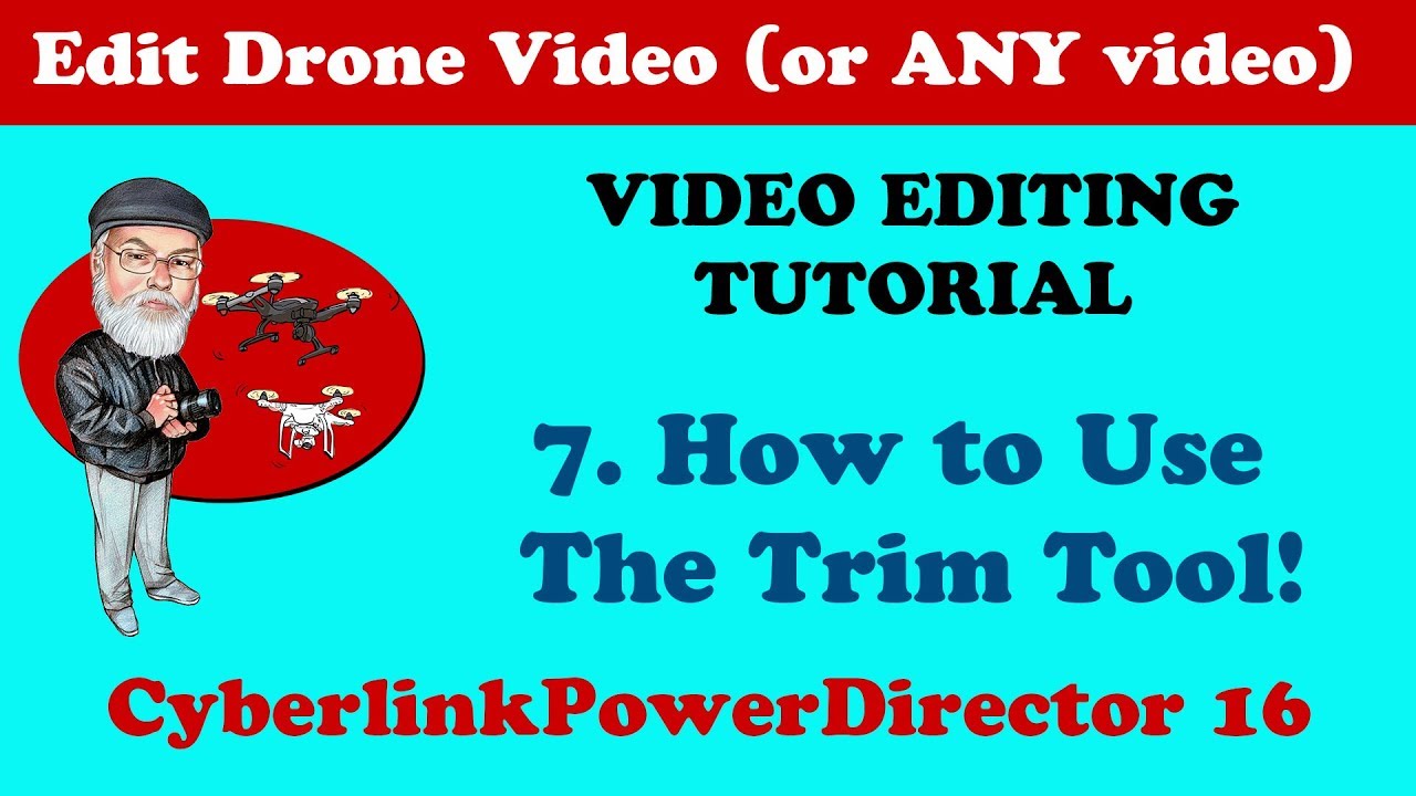 7: How to Use the Trim Tool in Cyberlink PowerDirector 18 / 17 / 16 / 365 - Video Editor Tutorial