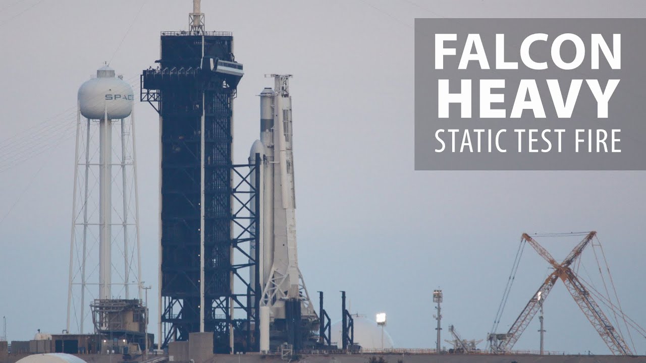 Watch live as SpaceX test fires the Falcon Heavy rocket - YouTube