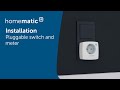 Homematic IP | Installation of a Pluggable switch and meter