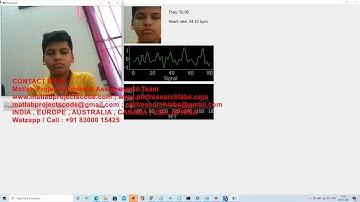 Heart rate monitoring from facial features using Webcam Realtime python project