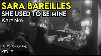 Sara Bareilles - She Used To Be Mine - karaoke instrumental Sara Bareilles - She Used To Be Mine - karaoke instrumental
