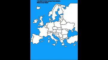 I decided to draw europe from memories