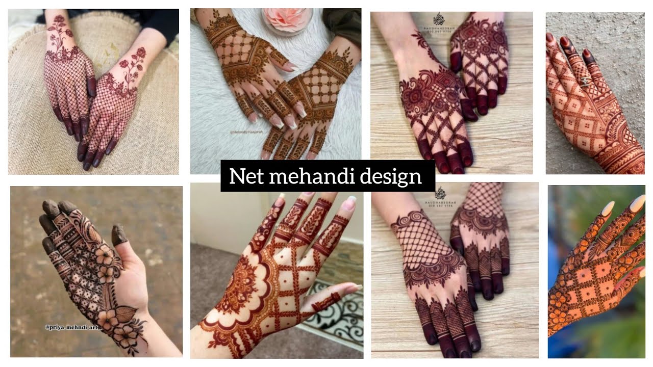 Mehndi Net Patterns Net mehandi design⭐Eid special mehndi design for hands easy mehndi ...